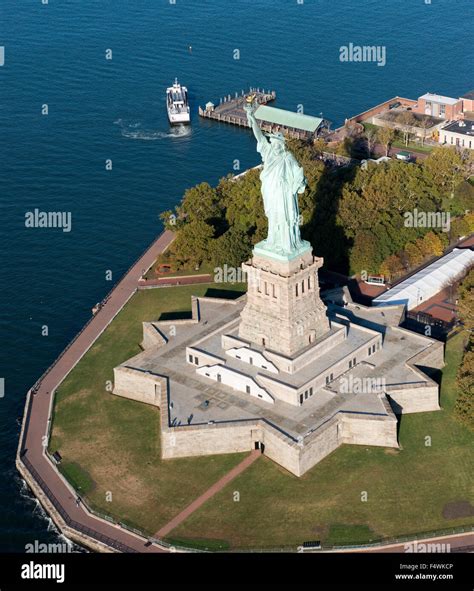 Aerial view of the Statue of Liberty, New York City USA Stock Photo - Alamy