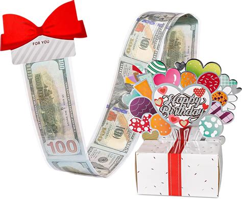 Amazon Birthday Money Box For Cash Gift Pull Birthday Money Box