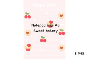 Sweet Bakery Notepad Size A Graphic By Spsweet Creative Fabrica