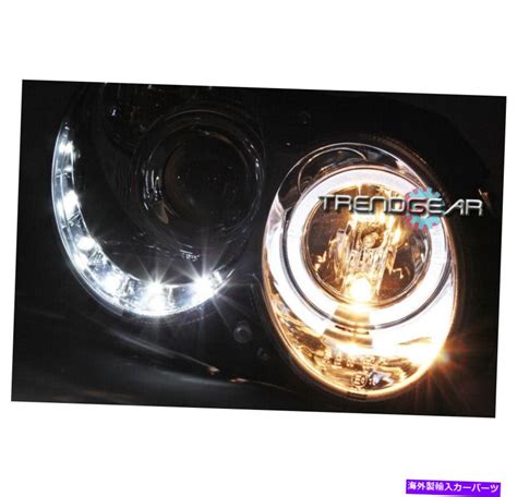 楽天市場USヘッドライト 03 09 Mercedes Benz CLK W209 Halo DRL LEDプロジェクターヘッドライト