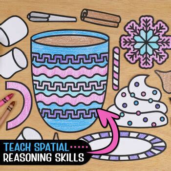 After Winter Break Activity Hot Chocolate Craft Template Writing Prompts