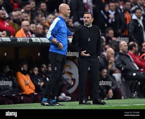 Istanbul L R Fourth Official Yigit Arslan Galatasaray Coach Okan