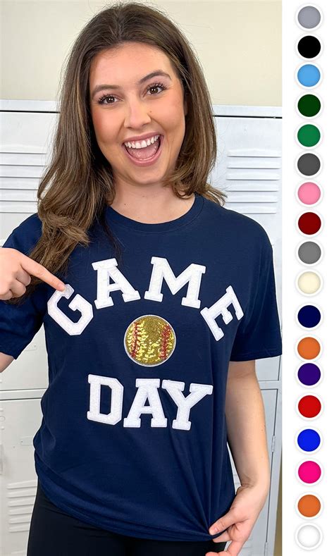 Game Day Sparkle Softball Adult T Shirt Tees2urdoor