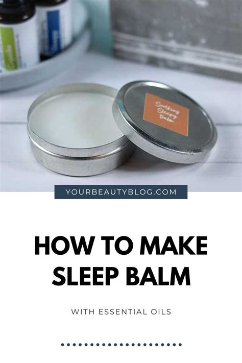 How To Make Aromatherapy Sleep Salve With Essential Oils Aromatherapy