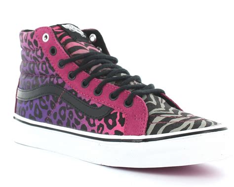 Vans Sk8 Hi Slim Cheetah Zebra Roseviolet