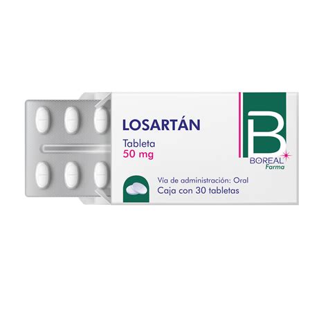 LosartÁn PotÁsico 50mg C30 Tab Borealfarmaceutica