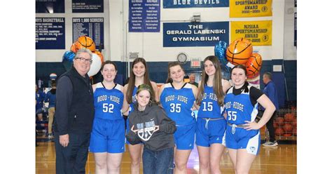 Hs Girls Basketball Wood Ridge Wins Big On Senior Night Hasbrouck