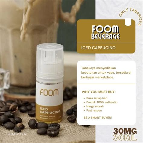 Jual FOOM ICED CAPPUCINO BEVERAGE SERIES LIQUID SALT NIC 30MG 30ML BY