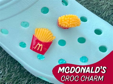 Mcdonalds French Fry Croc Shoe Charm Handmade Unique Etsy