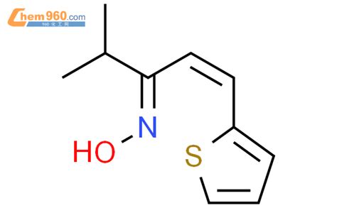 61571 86 6 1 Penten 3 one 4 methyl 1 2 thienyl oxime Z E 化学式结构