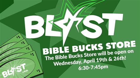 Blast Bible Bucks Store First Baptist Church Covington