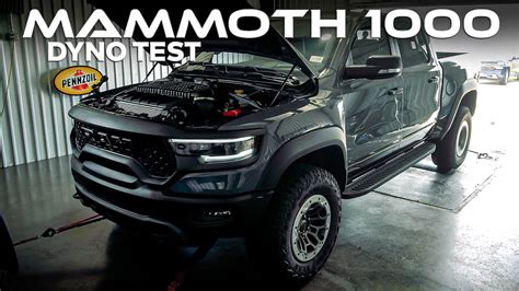 MAMMOTH 1000 Chassis Dyno Test Hellcat RAM TRX Upgrade By Hennessey