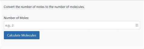 Moles to Molecules Calculator - Convert Molecules to Moles