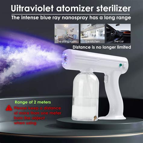 Disinfectant Steam Gun Handheld Cordless Rechargeable Nano Atomizer