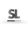 Sl S L Lines Letter Design With Creative Elegant Vector Image