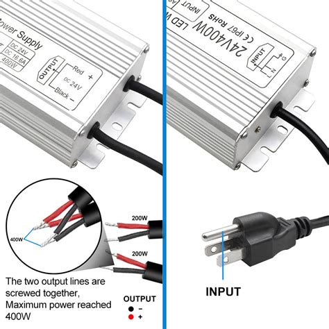 Mua 24v 400w Led Power Supply Ip67 Rainproof Waterproof Outdoor Driver Ac 90 140v To Dc 24v Low