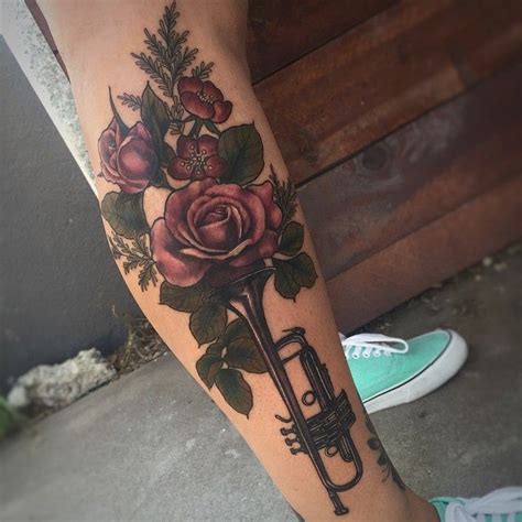 41++ Flower music tattoos ideas | 99tattoo