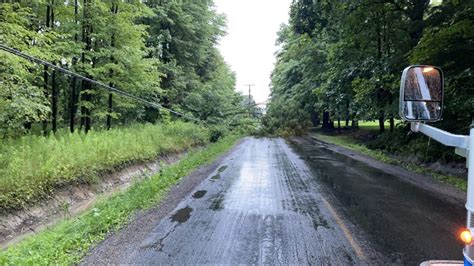 Ridge Road In Cortland Closed Power Out After Tree Falls On Powerlines