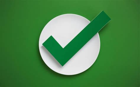 Premium Photo Green Check Mark Symbol Of Approval Or Success