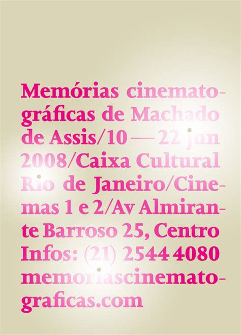 memórias cinematográficas de machado de assis 2008 by thiago lacaz