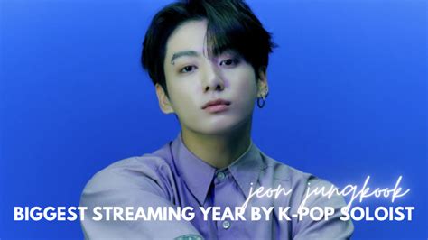 Btss Jungkook Holds The Record For The Biggest Streaming Year Ever By