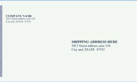 free standard business envelope template | Business envelopes, Envelope ...