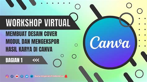 Membuat Desain Cover Modul Dan Mengekspor Hasil Karya Di Canva Youtube