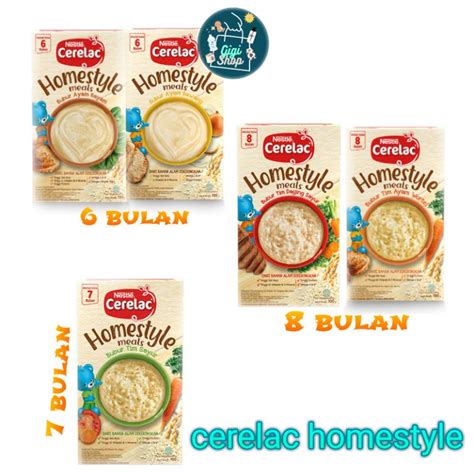 Jual Cerelac Homestyle Meals Bubur Bayi Bulan Gr Shopee