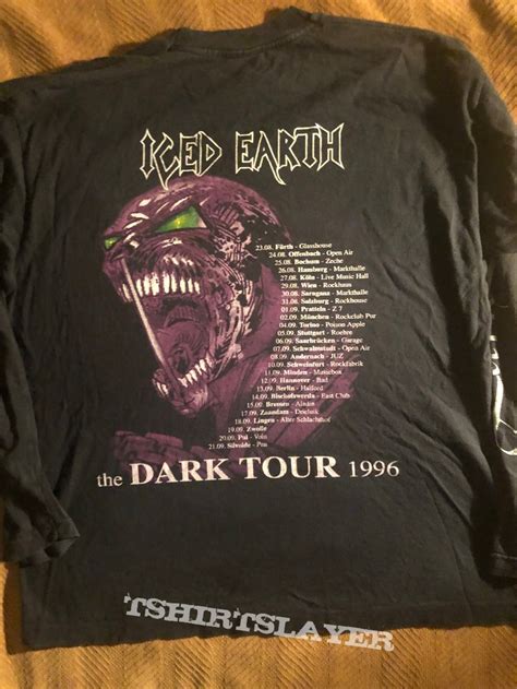 Iced Earth The Dark Saga Tour Ls Tshirtslayer Tshirt And