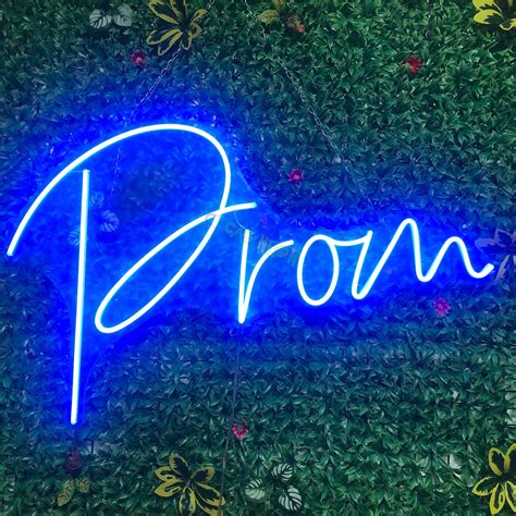 Prom neon sign name sign prom backdrop prom decor booth sign welcome ...