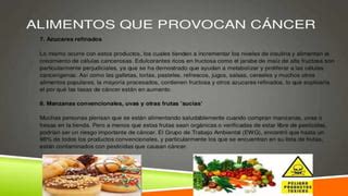 Alimentos Que Causan Cancer Pptx