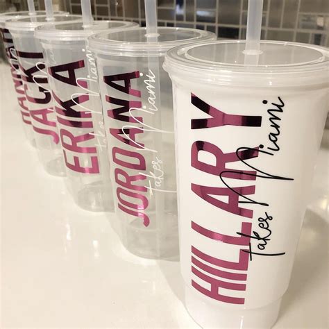 Personalized Bachelorette Cups Plastic Party Cups With Lid Etsy