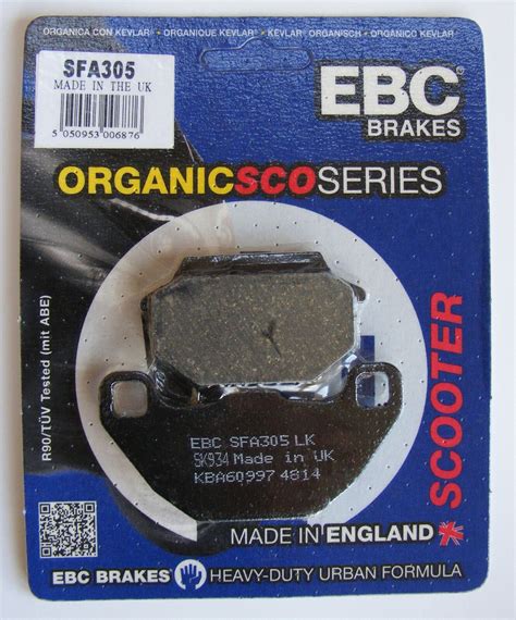 Sym Biz To Ebc Organic Front Disc Brake Pads