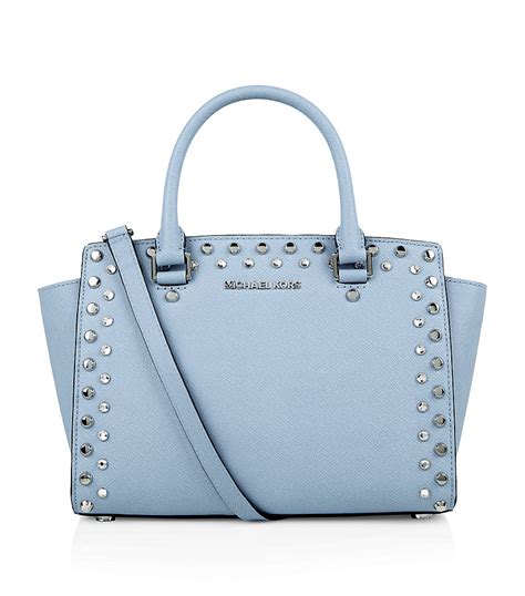 Michael Michael Kors Selma Jewel Satchel In Blue Lyst