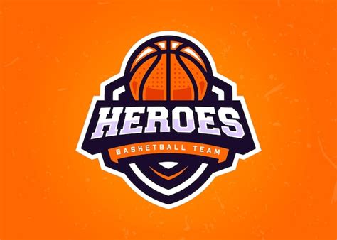 Premium Vector | Heroes Basketball Sports Logo Template for Sports Team ...