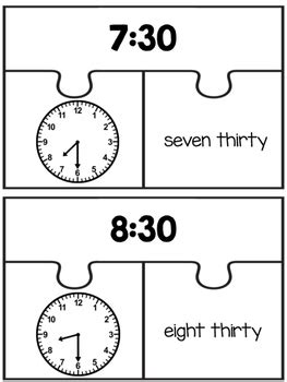 Telling Time Puzzles by A Love for Teaching | Teachers Pay Teachers