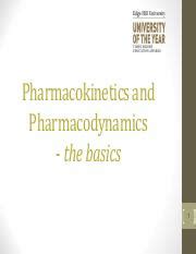 Pharmacokinetics And Pharmacodynamics The Basics Pdf Pharmacokinetics