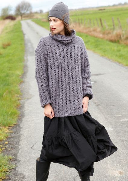 Pulli Mit Lochmuster Rippen Rebecca