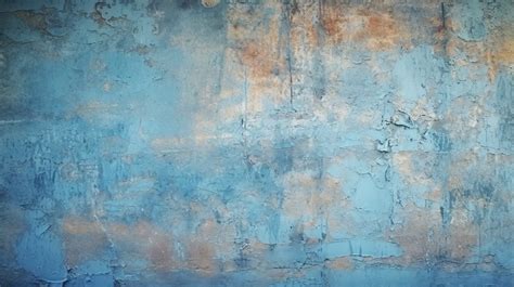 Textura De Parede Vintage Cativante Fundo Azul Sereno Gesso