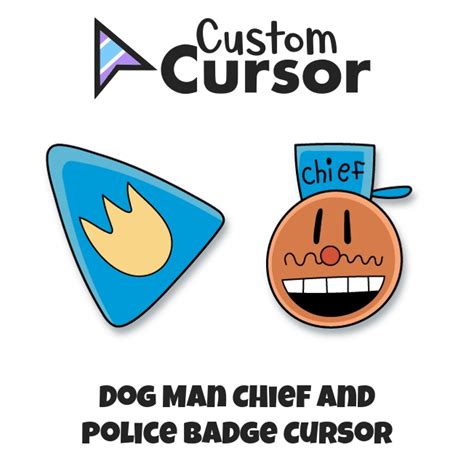 Dog Man Chief and Police Badge Curseur – Custom Cursor