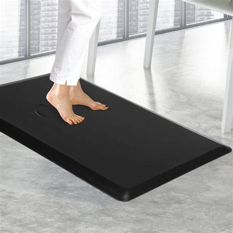 Marlow Anti Fatigue Mat Standing Desk Rug Kitchen Home Office Foam Bla