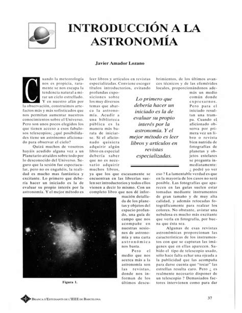 Introduccion A La Astronomia