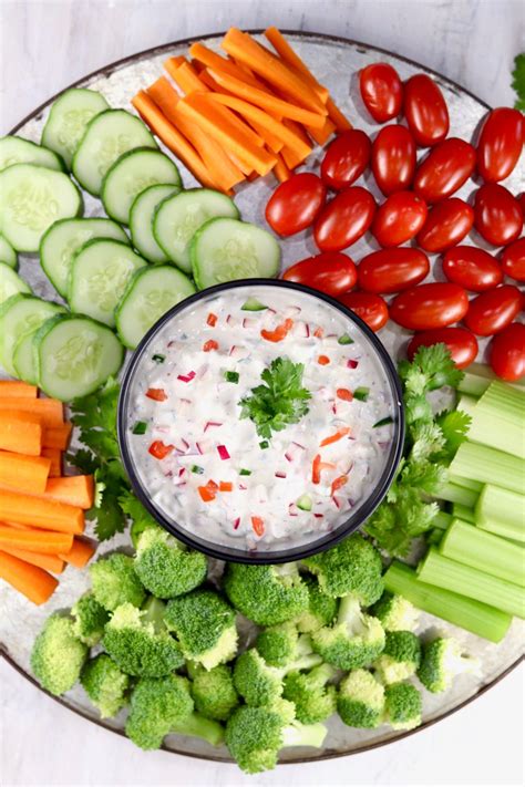 Chunky Vegetable Dip Is A Quick And Easy Appetizer For Summer Cookouts