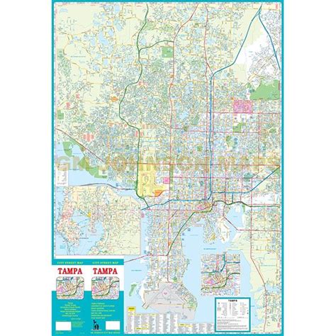 Tampa, Florida Street Map - GM Johnson Maps