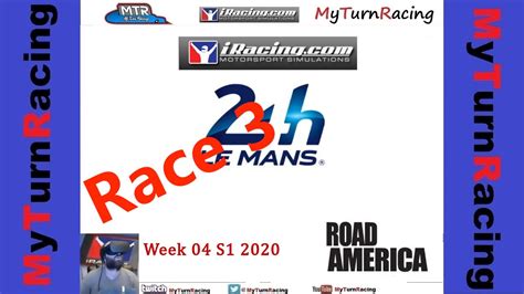 Le Mans W04 S1 2020 Race 3 Ferrari 488 Road America IRacing Oculus Rift