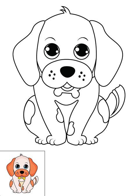 How to Draw A Puppy Light Colored Step by Step