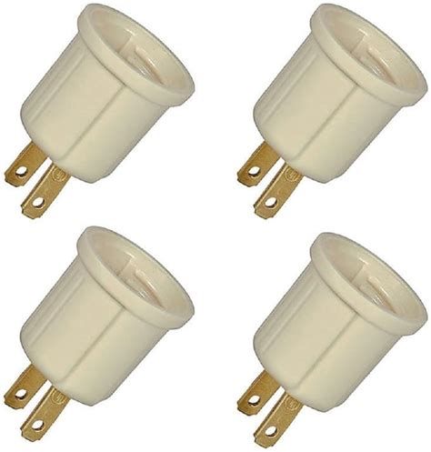 Light Bulb Socket Plug Converter Adapter 110v 4pk Outlets And Accessories Amazon Canada