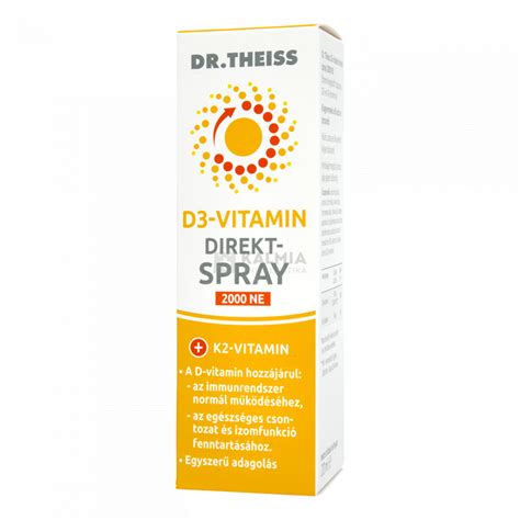 Dr Theiss D3 Vitamin Direkt Spray 2000 NE 20 Ml Online Pa