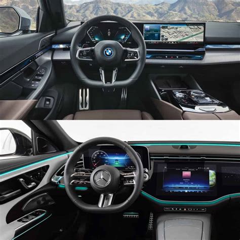 Photo Comparison 2024 BMW 5 Series Vs 2024 Mercedes E Class