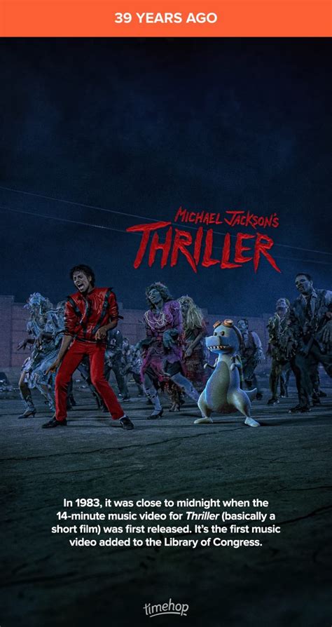 Thriller Video Was Released Years Ago Today Thriller